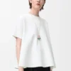 Top trapezio in misto cotone Bianco Top trapezio in misto cotone Bianco