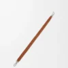Tracolla corta Arrow in classica pelle di vitello color Squirrel Tracolla corta Arrow in classica pelle di vitello color Squirrel