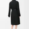 Trench in viscosa elasticizzata Nero