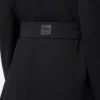 Trench in viscosa elasticizzata Nero
